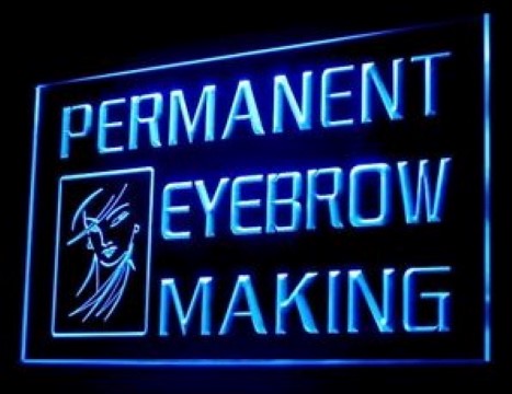 Permanent Eyebrow Making LED Neon Sign